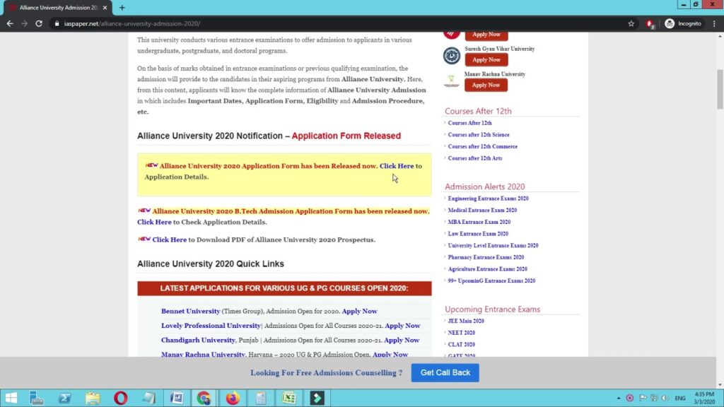 ICAR AIEEA 2021 Application Form